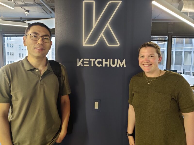 Xi Cui and Lauren Hasse of Ketchum