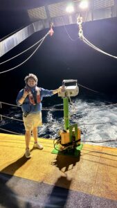 Nikolai Sarlo on board the Nancy Foster