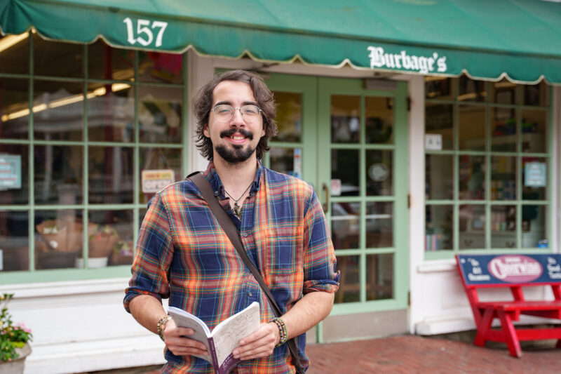 David Bowen '26 outside Burbage's